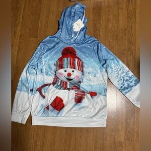 NWT snowman hoodie